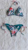 Biquíni Verde Estampado TAM M Missunshine