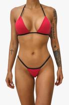Biquíni VERMELHO OCIDENTAL Biquíni para Marquinha tipo Fita em Tecido (Tamanho único)