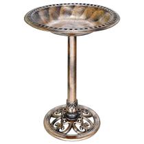 Bird Bath VIVOHOME Estilo Antiguo en Poliresina de 71 cm de Alto Cobre