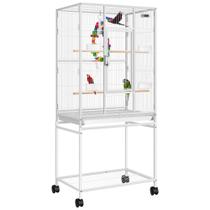 Bird Cage VIVOHOME Suporte de rolamento de ferro forjado grande de 138 cm Bird Cage VIVOHOME Suporte de rolamento de ferro forjado grande de 138 cm