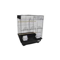 Bird Cage YML Flat Top, pequena, preta com espaçamento entre barras de 0,37 polegadas