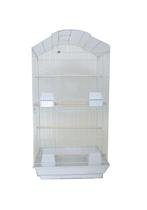 Bird Cage YML Tall Shell Top 18x14 polegadas branca com 3/8 polegadas de espaçamento entre barras