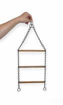 Bird Ladder Toy YML 3 poleiros de madeira para gaiola média e grande