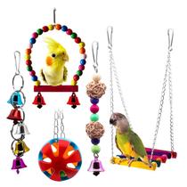 Bird Swing Toys BWOGUE para animais de estimação Parrot Cage Hammock (pacote com 5)