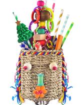 Bird Toys KATUMO Bird Grass Basket para periquito