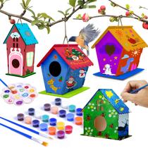 Birdhouse Crafts hapray para crianças de 5 a 8 a 12 anos com kit de pintura