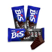 Bis Black Chocolate Lacta Kit 3 Caixas com 16 unidades