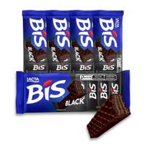 Bis Black Chocolate Lacta Kit 5 Caixas Com 16 Unidades