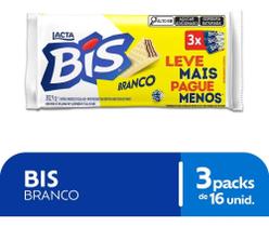 Bis Branco - Kit Com 3 Unidades De 100,8G