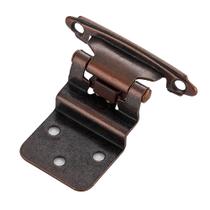 Bisagras para gabinete Ravinte 3/8" inserto cobre antiguo paquete de 10