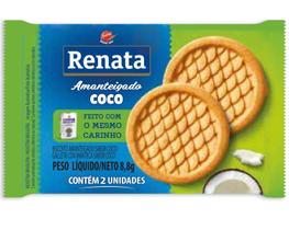 Biscoito Amanteigado Coco Sache Individual Renata- 560 Und