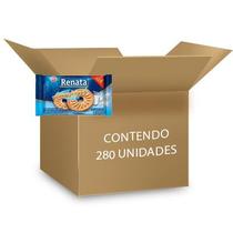 Biscoito Amanteigado Leite sachet individual Renata 9g contendo 280 unidades