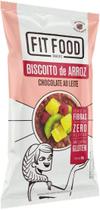 Biscoito Arroz Chocolate Ao leite Zero Açúcar Fit Food 60g