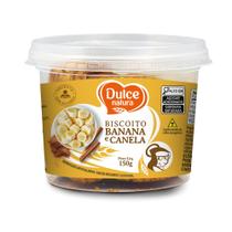 Biscoito banana com canela Dulce Natura 150g Kit com 12 und