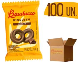 Biscoito Bauducco 11,8g Amanteigado Sabor Chocolate - 100 unidades