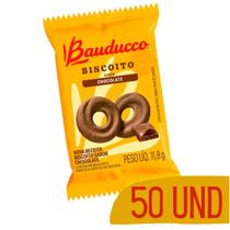 Biscoito Bauducco 11,8g Amanteigado Sabor Chocolate -50 unid