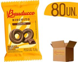 Biscoito Bauducco 11,8g Amanteigado Sabor Chocolate - 80 UNIDADES