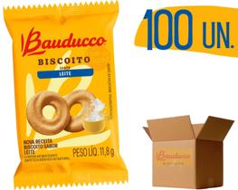 Biscoito Bauducco 11,8g Sabor Leite - 100 unidades