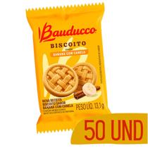 Biscoito Bauducco 11g Sabor Banana Com Canela - 50 unidades