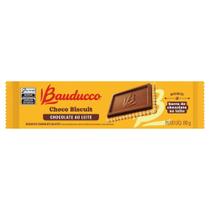 Biscoito Bauducco Choco Biscuit ao Leite 80g - Embalagem com 24 Unidades