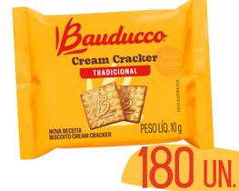 Biscoito Bauducco Cream Cracker 10g Levíssimo - 180 UN