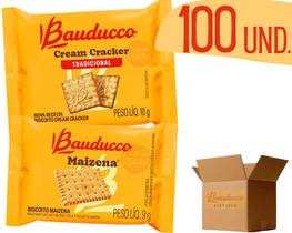 Biscoito Bauducco Sachê Cream Cracker + Maizena 100 unidades