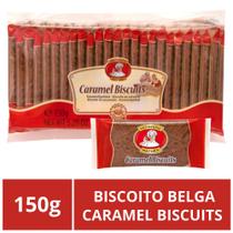 Biscoito Belga Caramel Biscuits, 25 Bolachas (1 Pacote) - Patisserie Mathéo