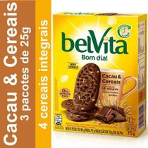 Biscoito Belvita Cacau e Cereais 75g 3 Unidades