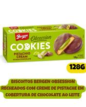 Biscoito bergen obsession pistache cobertura chocolate 128g