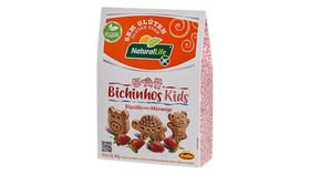 Biscoito Bichinhos Kids Sabor Morango Vegano Sem Glúten 80g - Kodilar