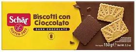 Biscoito Biscotti con Cioccolato com Chocolate Amargo Schar 150g - Sem Glúten e Sem Ovos