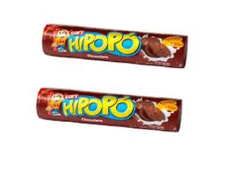 Biscoito Bolacha Hipopó Recheado Chocolate 100gr-kit 30un
