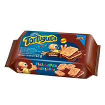 Biscoito Bolacha Recheado Tortuguita 43g Chocolate