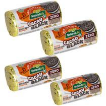 Biscoito Cacau Black Recheio de Baunilha Zero Açúcar S/ Glúten Vegano Kodilar 90g - Kit com 4 Uni