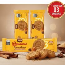Biscoito Caramelizado C/ Especiarias Speculoos Bauducco 84g Kit 03 Pacotes