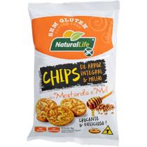 Biscoito Chips Arroz Milho, Mostarda e Mel Sem Glúten Natural Life 70g Biscoito Chips Arroz Milho, Mostarda e Mel Sem Glúten Natural Life 70g