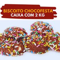 Biscoito Chocofesta - Caixa com 2 kg - Petit Four Biscoito Chocofesta - Caixa com 2 kg - Petit Four