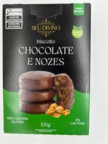 Biscoito Chocolate E Nozes Seu Divino 120 g