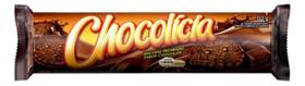 Biscoito Chocolicia Recheado Chocolate 132g Kit 3 Pacotes