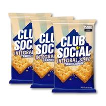 Biscoito Club Social Integral Kit 3 Packs 144G - 6X24G