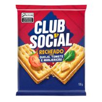 Biscoito Club Social Recheado Queijo, Tomate e Manjericão 106 g