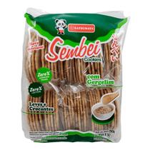 Biscoito com Gergelim Zero Lactose Sembei Cookies 260g