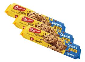 Biscoito Cookies De Chocolate Bauducco Original Kit 3
