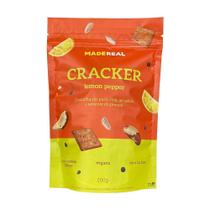 Biscoito Cracker Lemon Pepper Madereal 200g Biscoito Cracker Lemon Pepper Madereal 200g