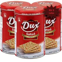 Biscoito Crackers DUX Salgado Lata 454g (3 Latas)