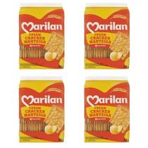 Biscoito Cream Cracker Sabor de Manteiga Marilan Kit 1400g