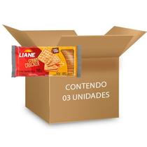 Biscoito Cream Cracker Sem Lactose Liane Contendo 3 Pacotes De 110g Cada