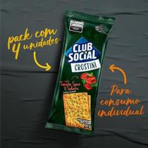 Biscoito Crostini Tomate Seco e Salsinha Club Social 80g Biscoito Crostini Tomate Seco e Salsinha Club Social 80g
