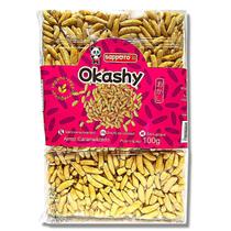 Biscoito de arroz caramelizado okashy sapporo 100g