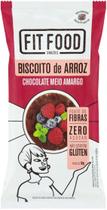 Biscoito de Arroz Chocolate Amargo Zero Açúcar Fit Food 60g